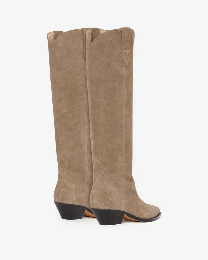 Isabel Marant Denvee Boots Smooth Leather Taupe