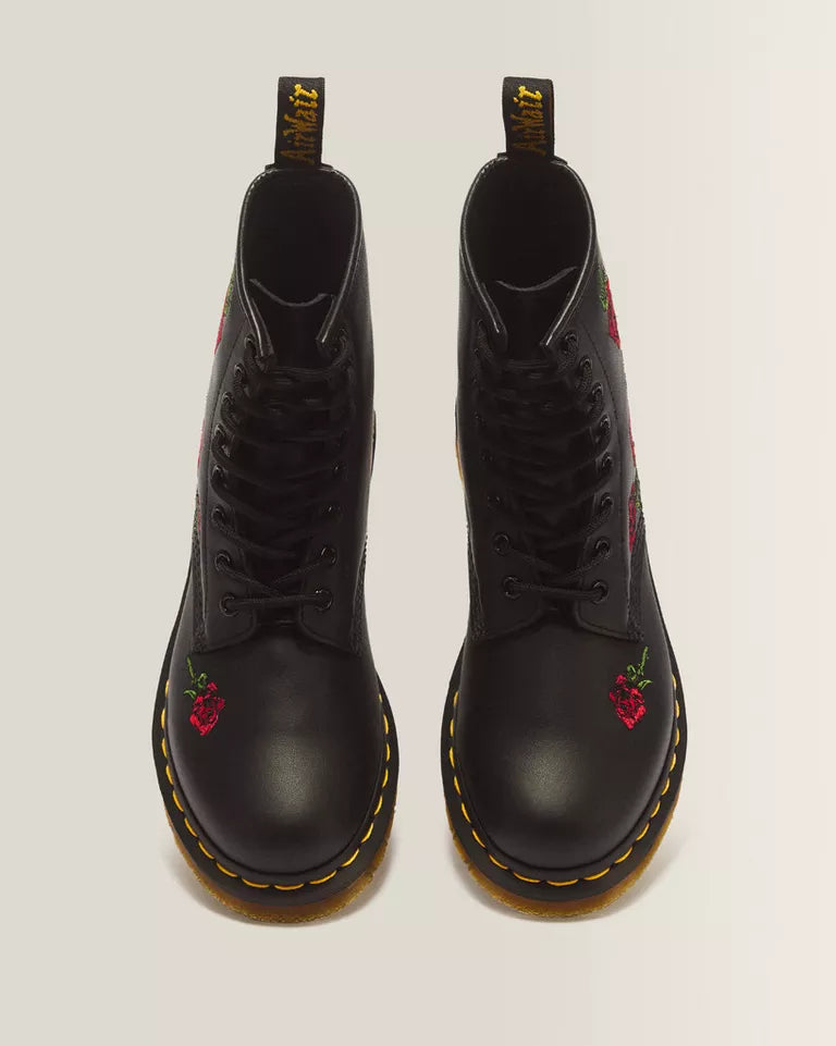 DR. MARTENS 1460 Vonda Floral Leather Lace Boots