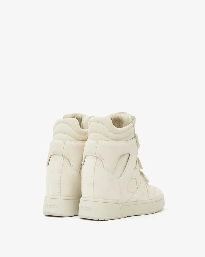 Isabel Marant IM3 Sneakers Smooth Leather High-Top Wedge Ecru