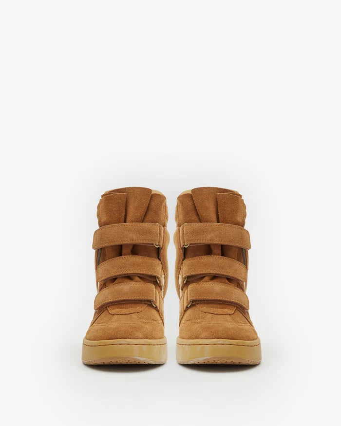 Isabel Marant IM3 Sneakers IM3 High-Top Leather Wedge Cognac