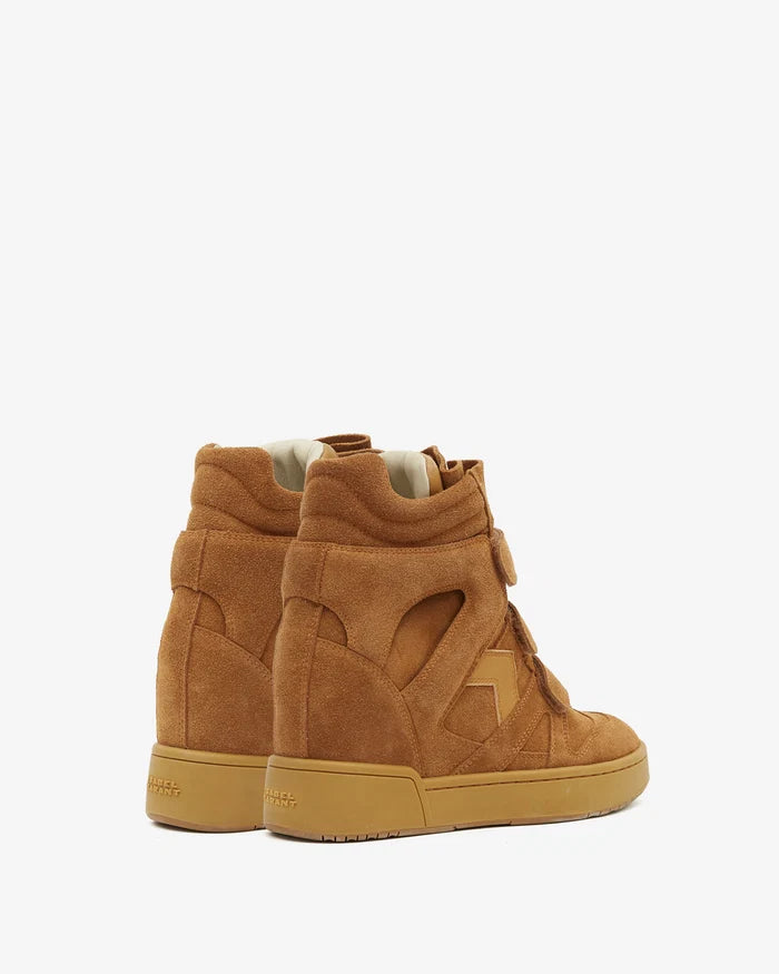 Isabel Marant IM3 Sneakers IM3 High-Top Leather Wedge Cognac