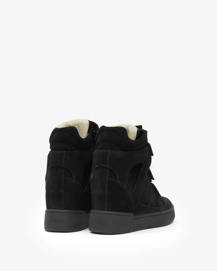 Isabel Marant IM3 Sneakers Suede High-Top Wedge Black