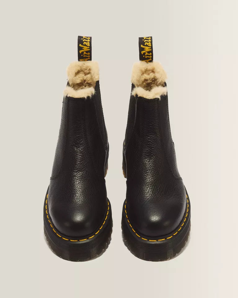 DR.MARTENS 2976 Faux Fur Lined Platform Chelsea Boots
