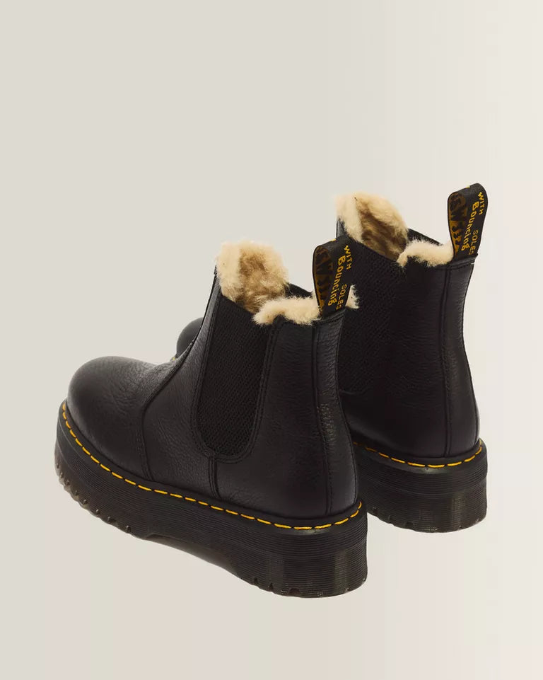 DR.MARTENS 2976 Faux Fur Lined Platform Chelsea Boots