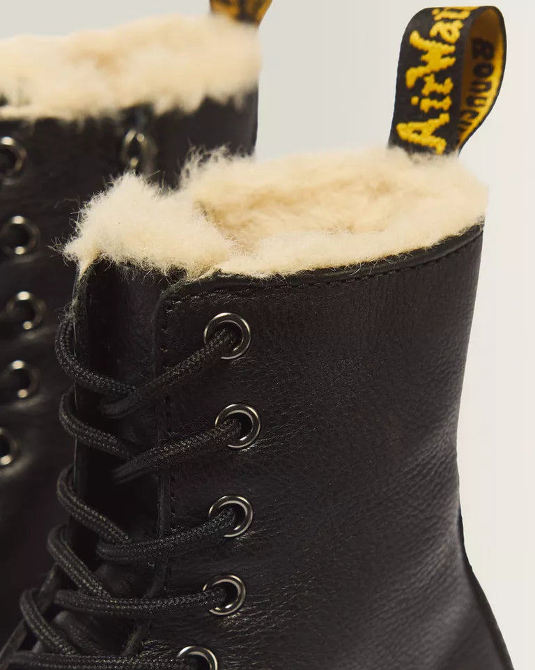 DR. MARTENS Jadon Faux Fur Lined Leather Platform Boots