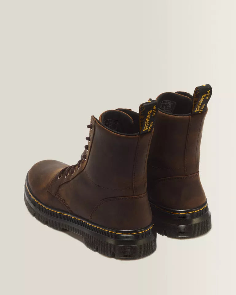 DR. MARTENS Combs Crazy Horse Leather Casual Boots