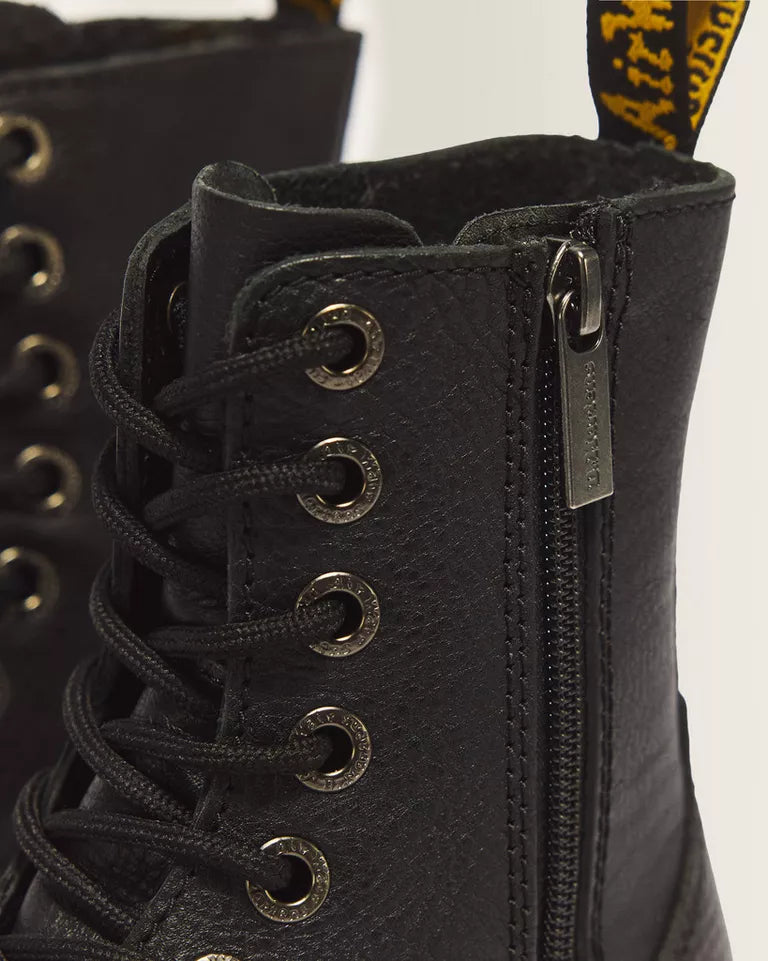 DR. MARTENS Jadon III Pisa Leather Platform Boots Black