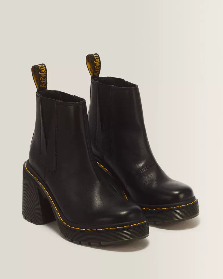 DR. MARTENS Spence Leather Flared Heel Chelsea Boots
