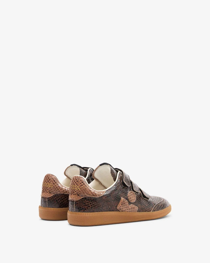 Isabel Marant Beth Sneakers Python-Effect Leather Low-Top