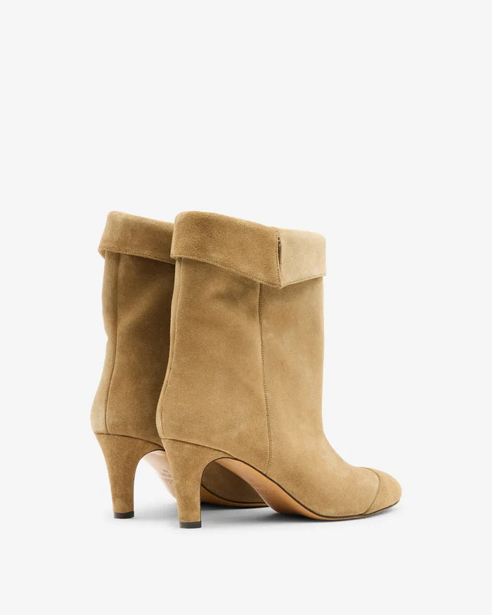 Isabel Marant Eldra Ankle Boots Cuffed Suede