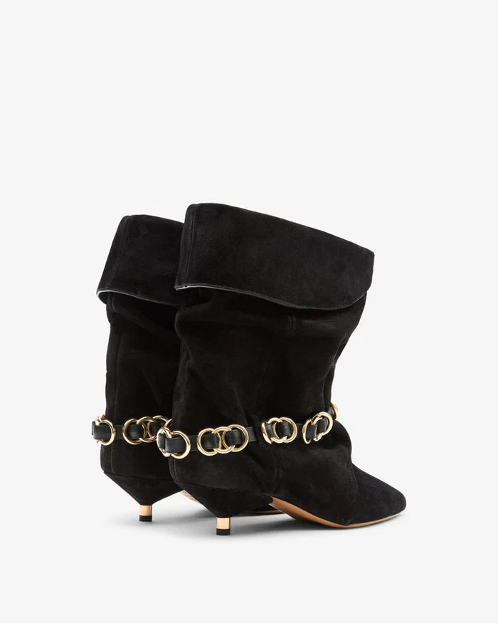 Isabel Marant Edrik Rings Ankle Boots Black