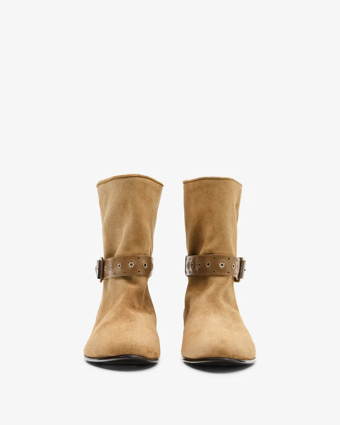 Isabel Marant Reena Ankle Boots Flat Suede