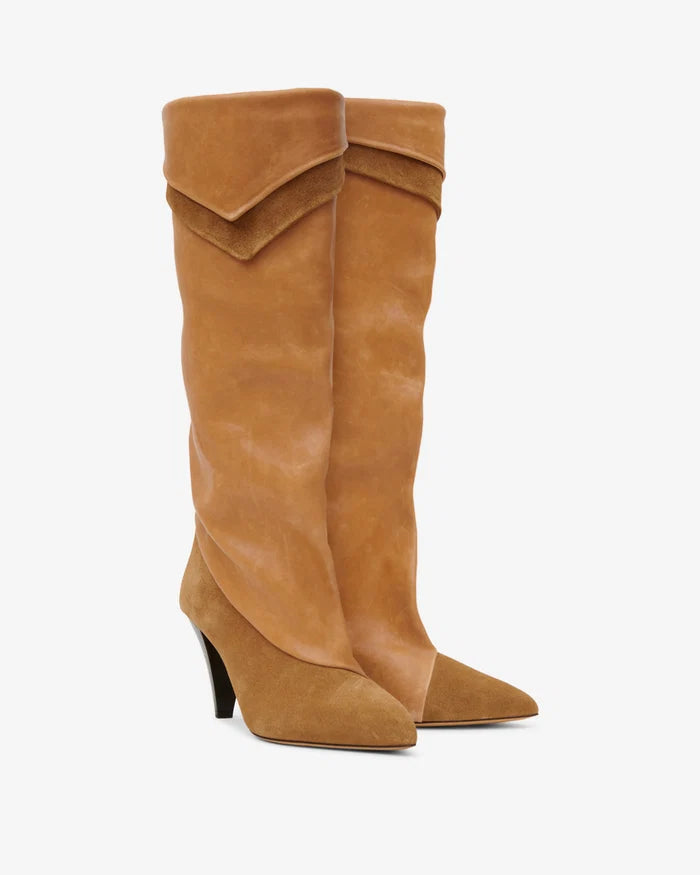 Isabel Marant Lezra Boots Suede Cognac
