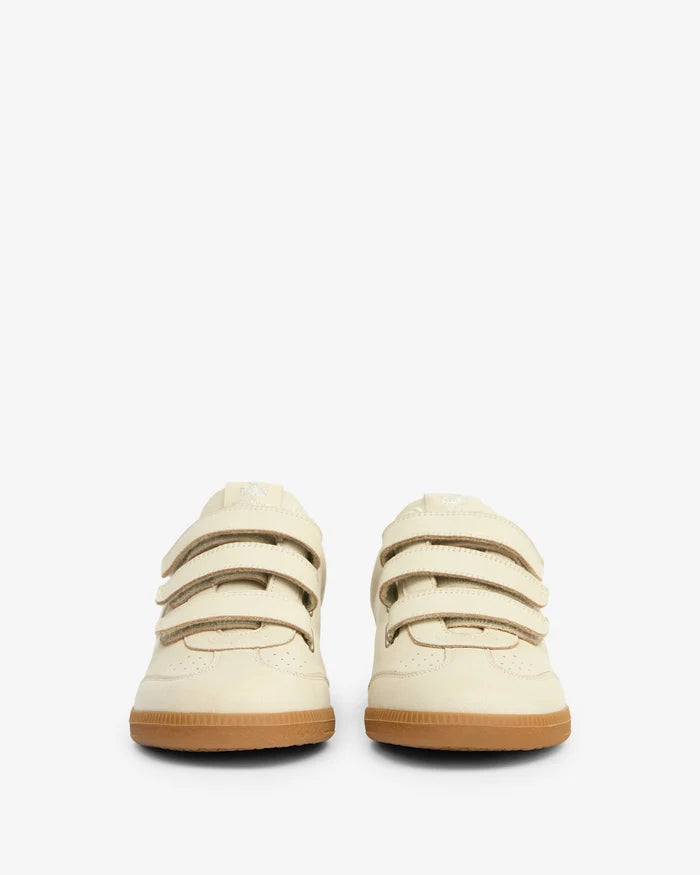 Isabel Marant Beth Sneakers Low-Top Leather Velcro Chalk