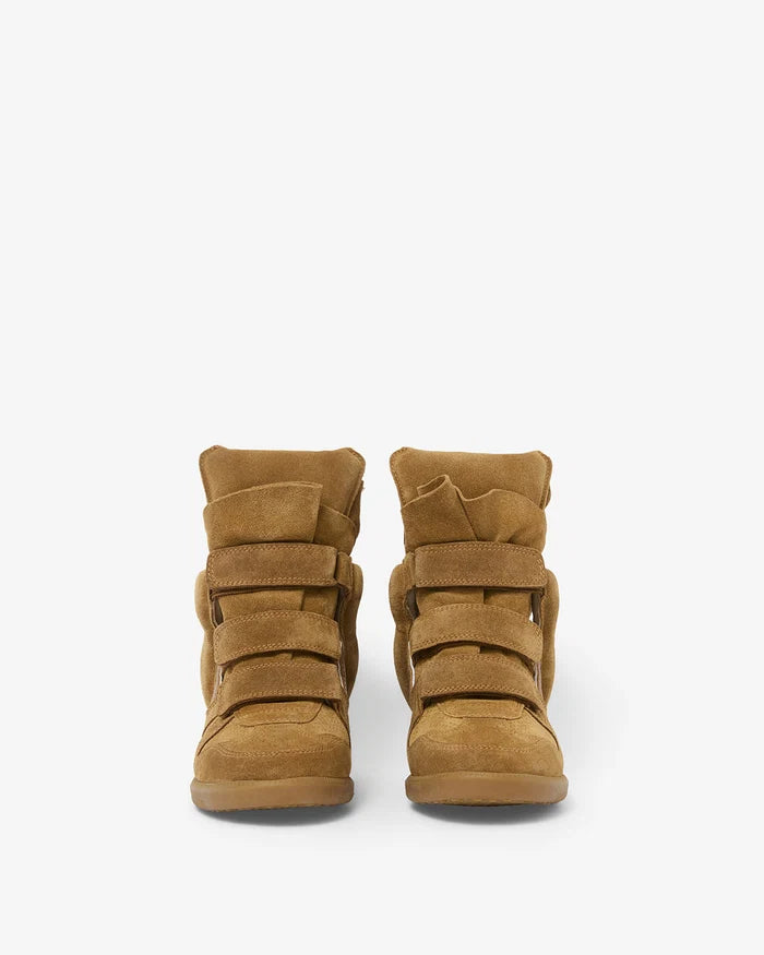 Isabel Marant Bekett Leather Sneakers Cognac