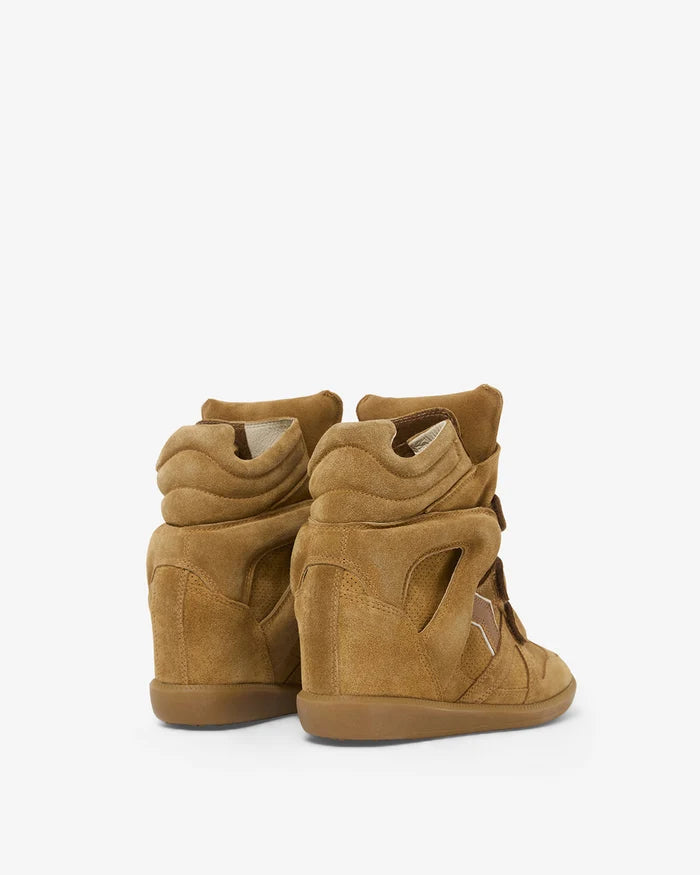 Isabel Marant Bekett Leather Sneakers Cognac