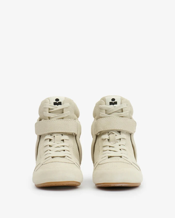 Isabel Marant Sneakers Senny High Suede Leather Chalk