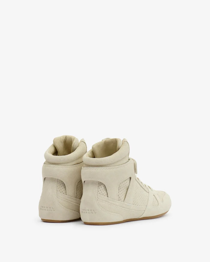 Isabel Marant Sneakers Senny High Suede Leather Chalk