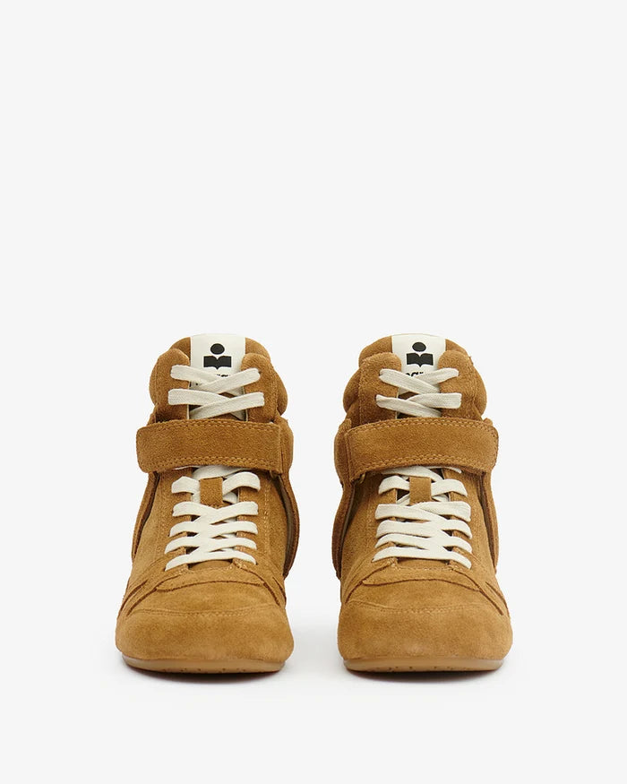 Isabel Marant Sneakers Senny High Suede Leather Cognac