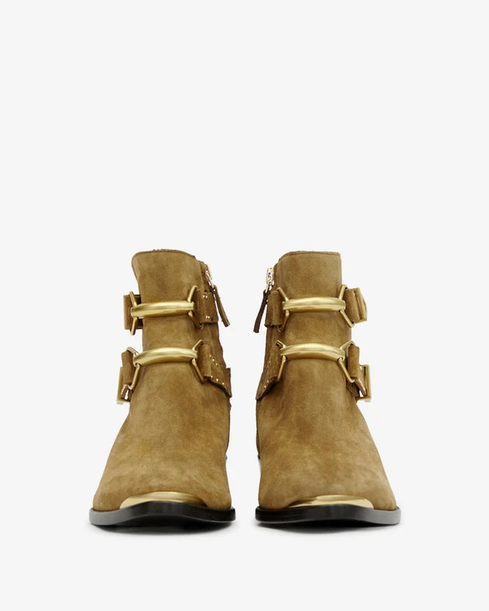 Isabel Marant Zalya Boots Leather Taupe