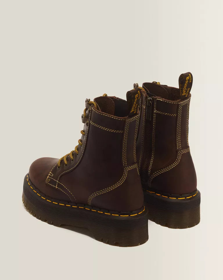 DR. MARTENS Jadon Arc Crazy Horse Platform Boots