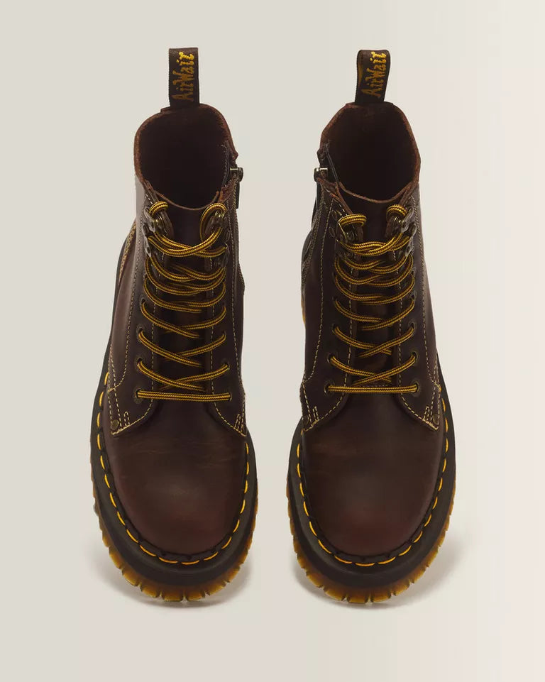 DR. MARTENS Jadon Arc Crazy Horse Platform Boots
