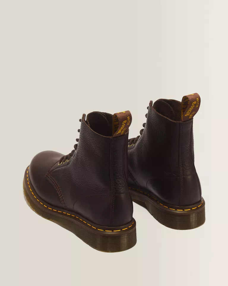 DR. MARTENS 1460 Pascal Ambassador Soft Leather Boots Dark Brown Ambassador