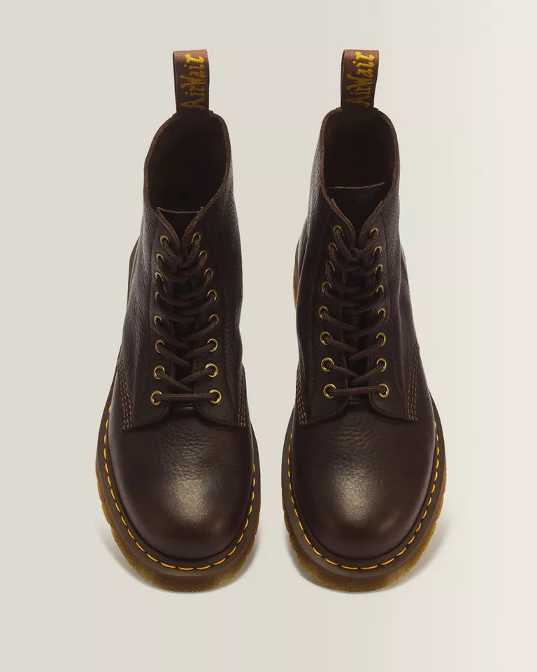 DR. MARTENS 1460 Pascal Ambassador Soft Leather Boots Dark Brown Ambassador
