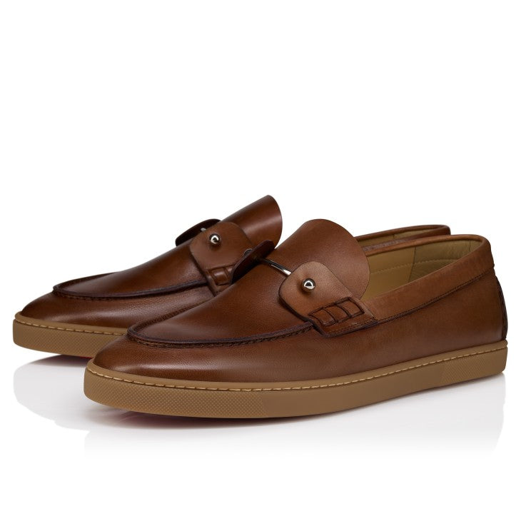 Chambeliboat Boat Shoes Patinated Calf Leather Havane