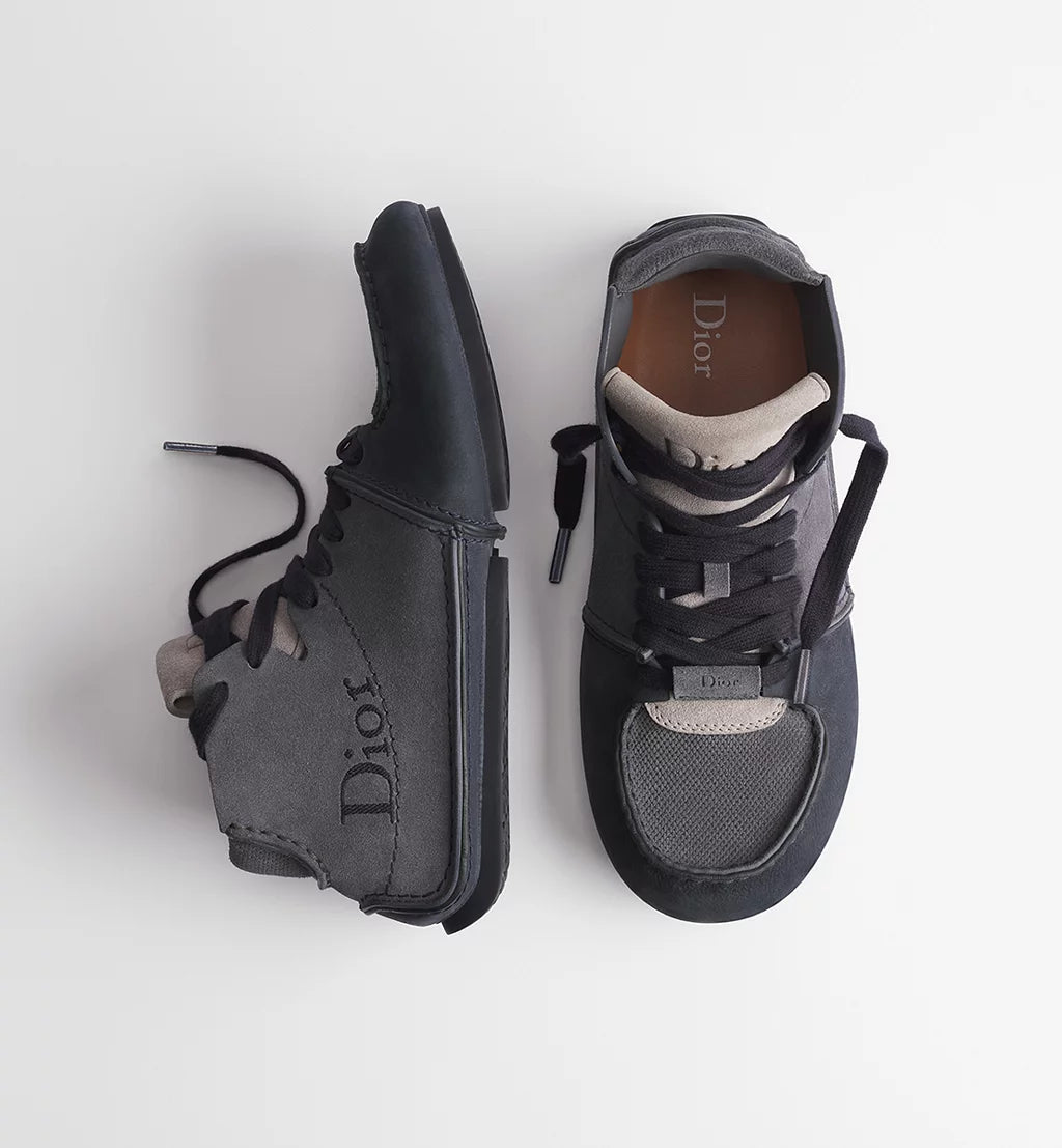 Roadie Lace Up Boot Deep Blue Nubuck & Deep Blue Suede Calfskin