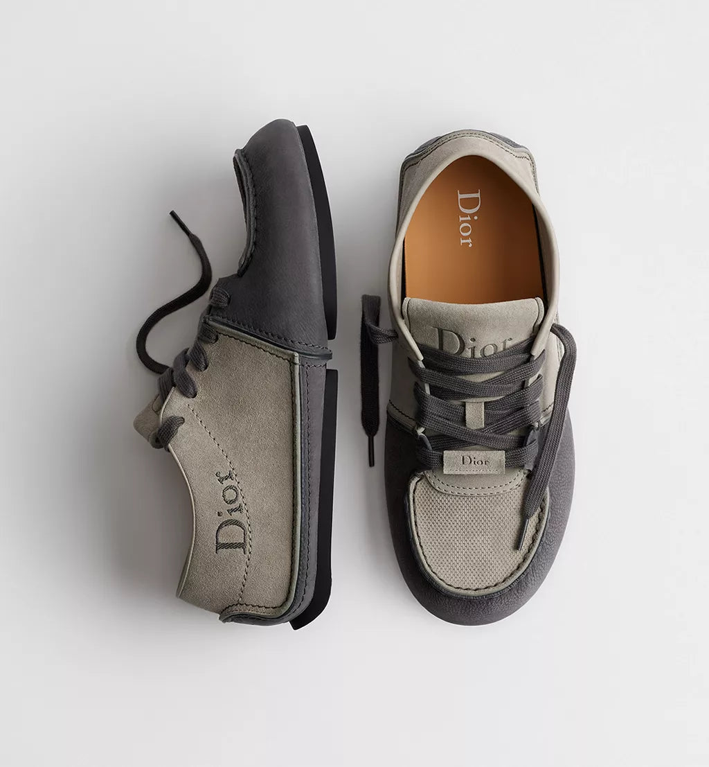 Roadie Derby Shoe Gray Nubuck & Gray Suede Calfskin