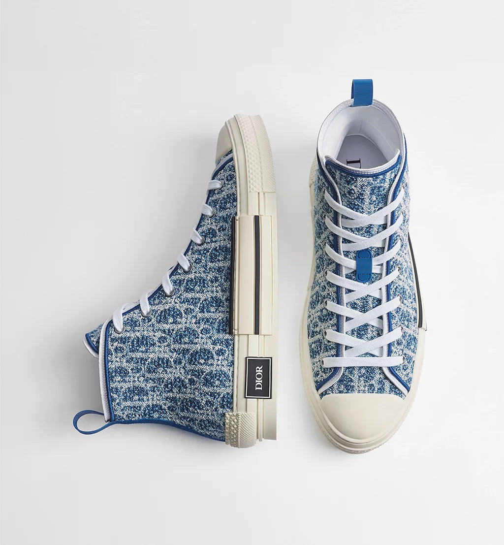 B23 League High-Top Sneaker Blue White