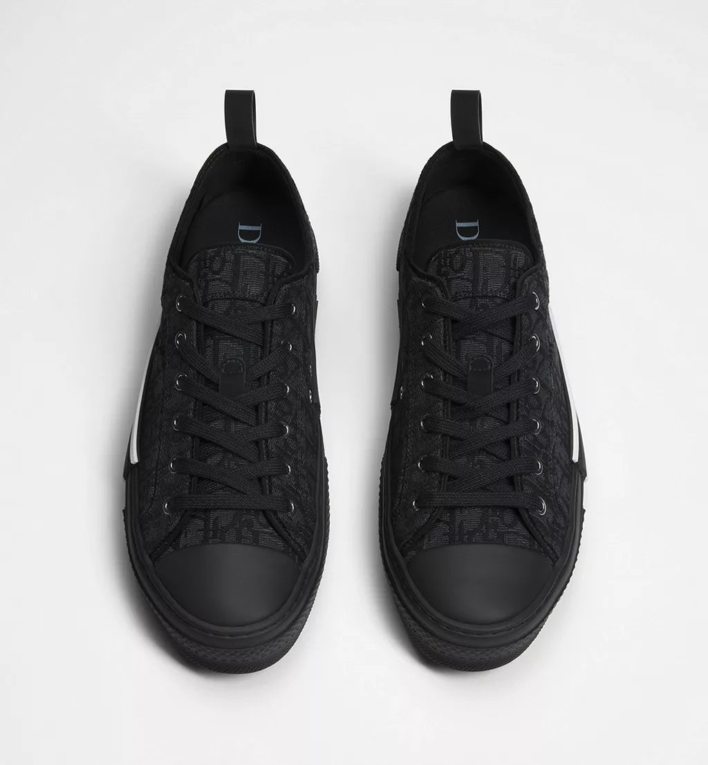 B23 League Low-Top Sneaker Black Oblique Jacquard