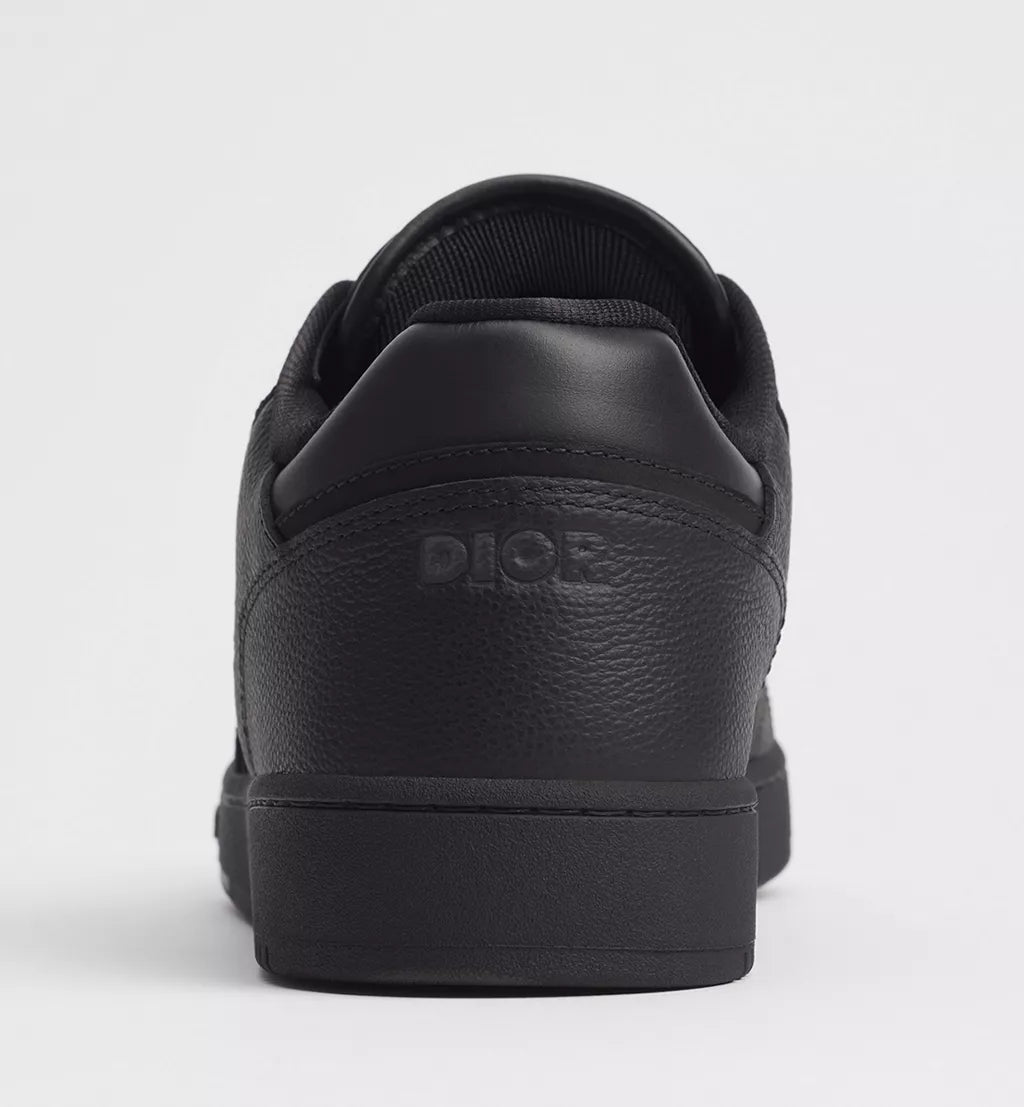 B27 Uptown Low-Top Sneaker Black Grained Calfskin