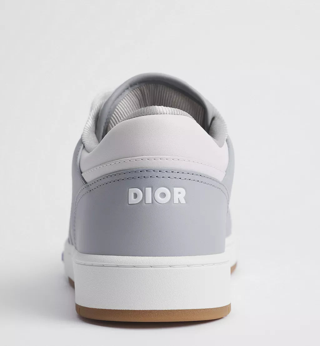 B27 Uptown Low-Top Sneaker Gray White Smooth Calfskin