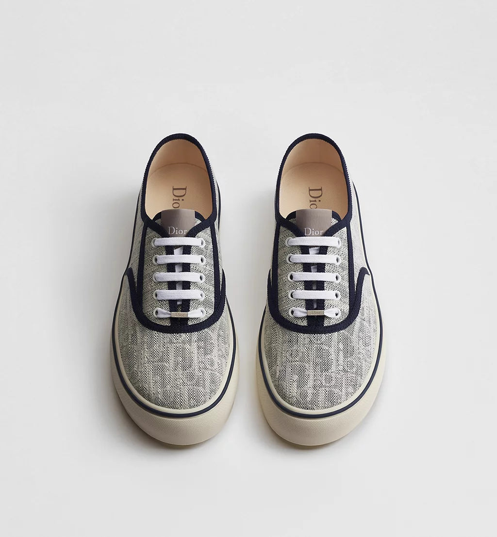 Saltwind Sneaker Gray Oblique Denim Canvas