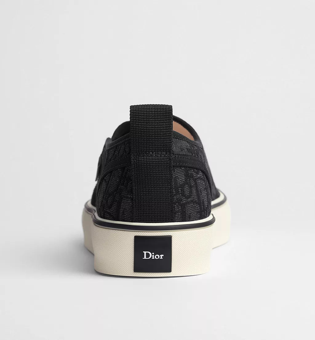 Saltwind Slip On Sneaker Black Oblique Jacquard