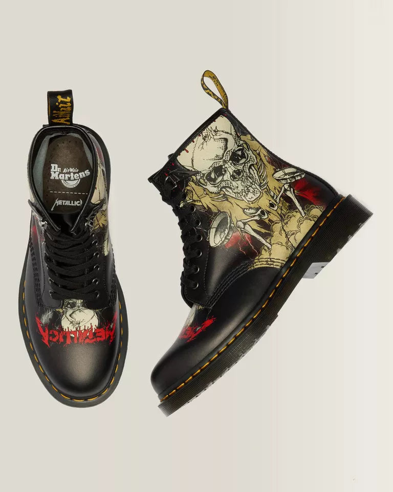 DR. MARTENS 1460 Metallica 8-Eye Smooth Leather Boots