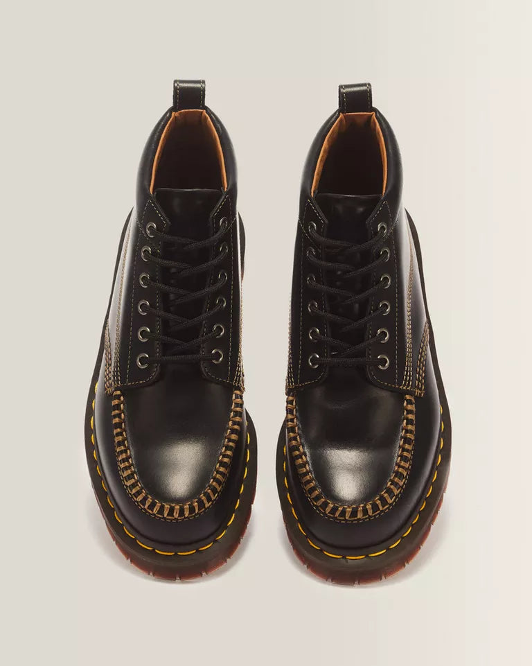 DR. MARTENS Lowell Chukka Moc Toe Leather Ankle Boots Black