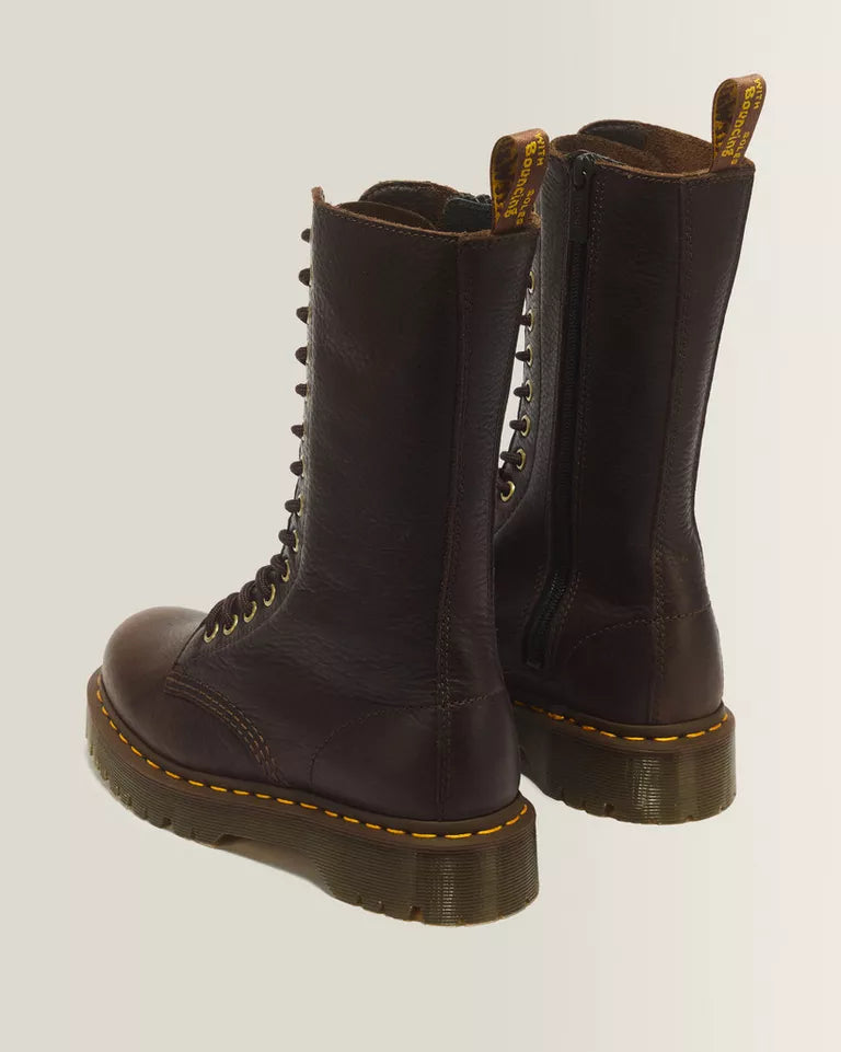 DR. MARTENS 1b99 Bex 14 Eye Ambassador Leather Lace Boots