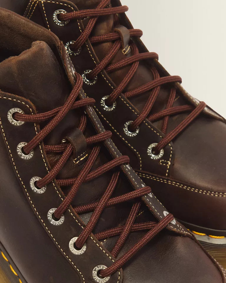 DR. MARTENS Buzz 6 Eye Boot Crazy Horse Leather Lace Boots