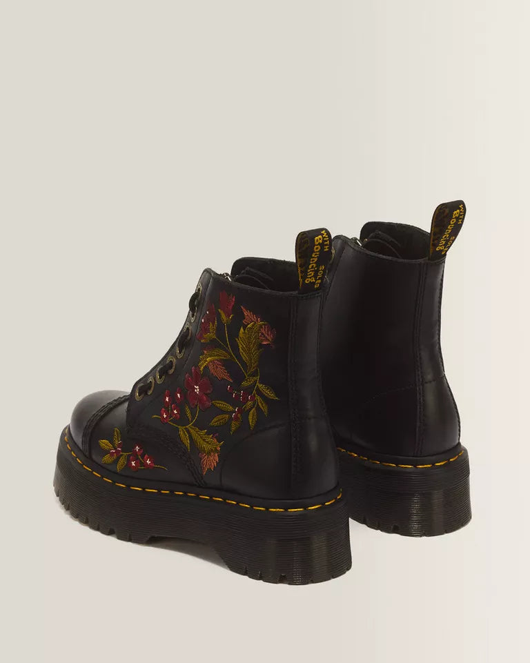 DR. MARTENS Sinclair Floral Wanama Leather Lace Boots