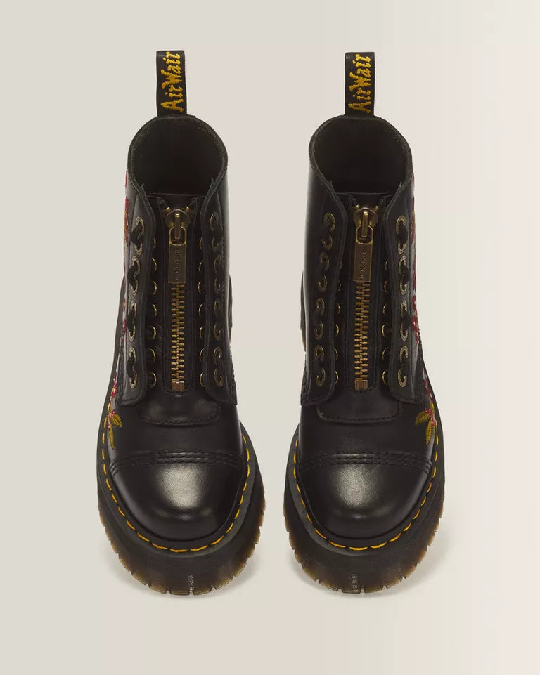 DR. MARTENS Sinclair Floral Wanama Leather Lace Boots
