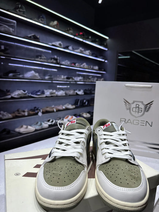 Air Jordan 1 Low OG SP Travis Scott Medium Sneaker Olive