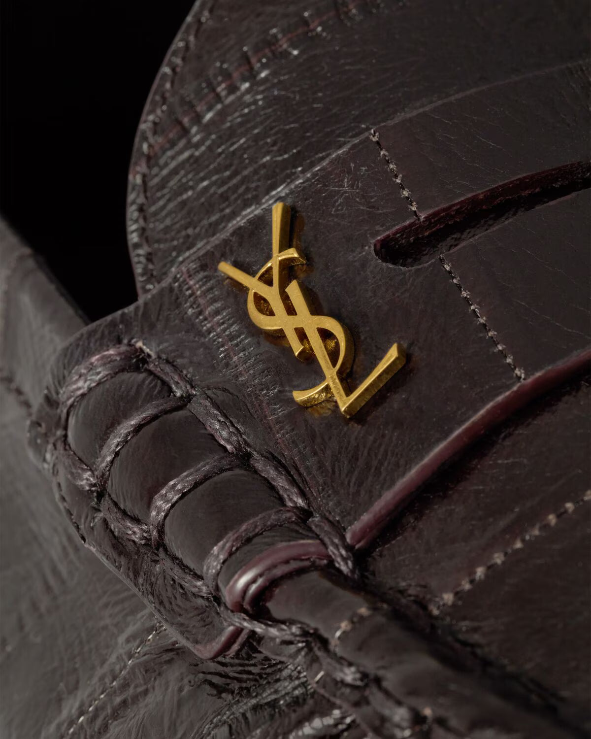 YSL Le Loafer Foldable Hagfish Burnt Brown