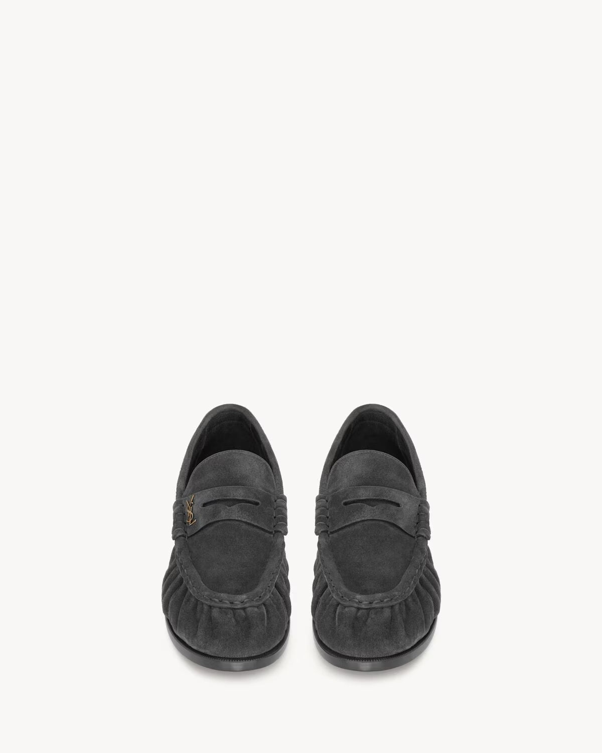 YSL Le Loafer Supple Suede Micky Grey