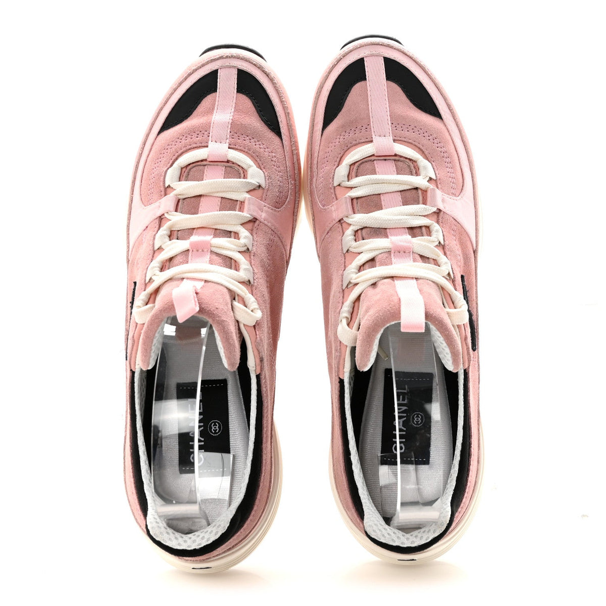 Suede Calfskin Grosgrain Sneakers