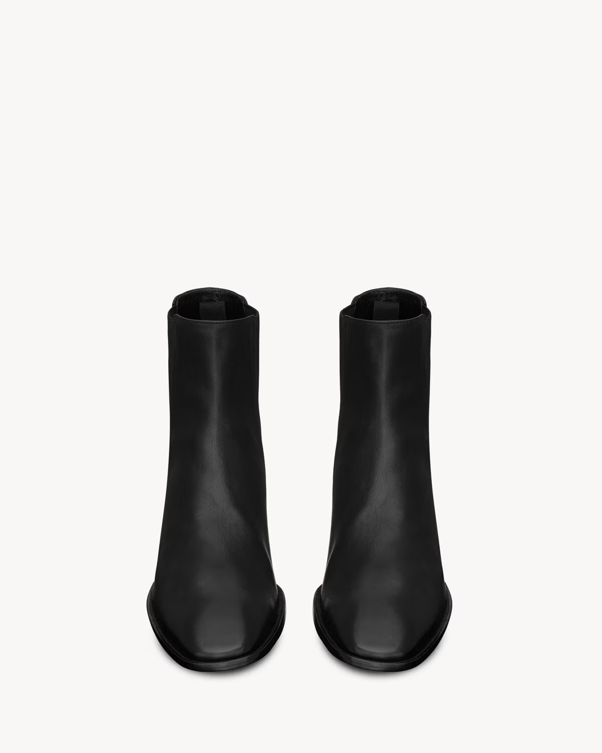 YSL Stanton Chelsea Boots Grained Leather Black