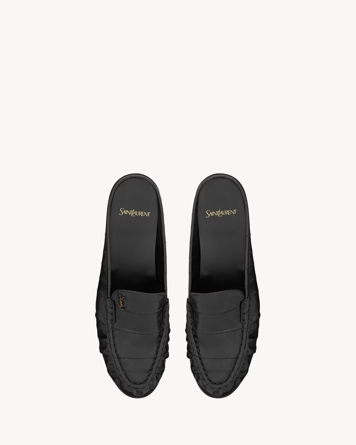 YSL Le Loafer Mules Hagfish Black