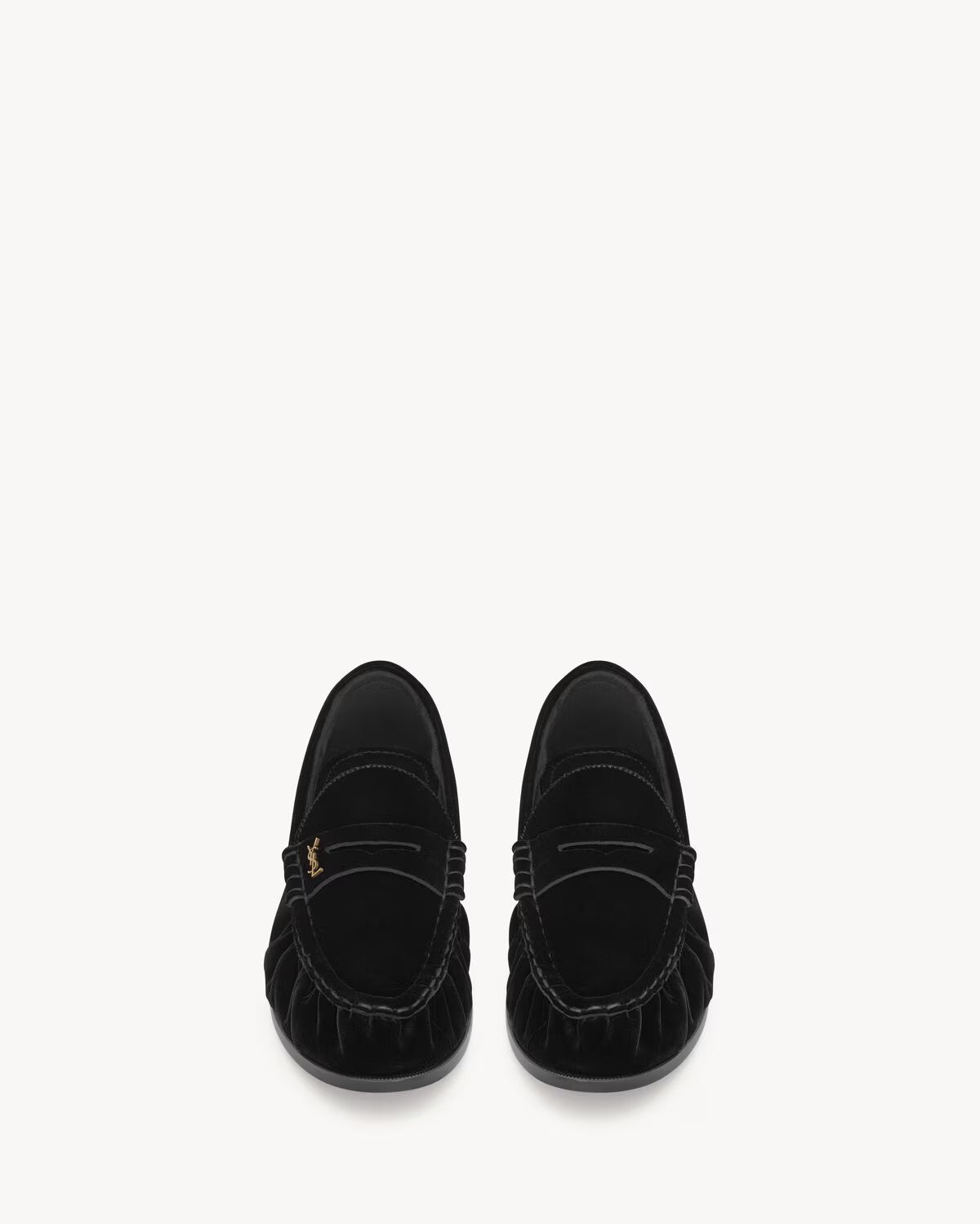 YSL Le Loafer Supple Velvet Black
